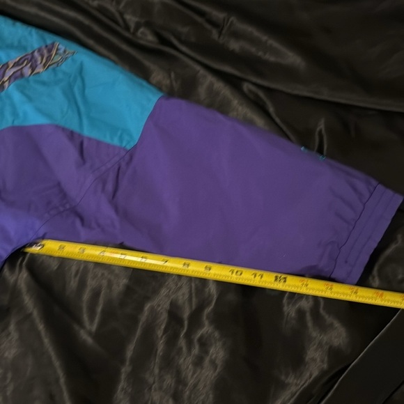 Vintage 90s HEAD Windbreaker Jacket Turquoise Purple Full Zip Streetwear Ski‎ - Picture 9 of 9